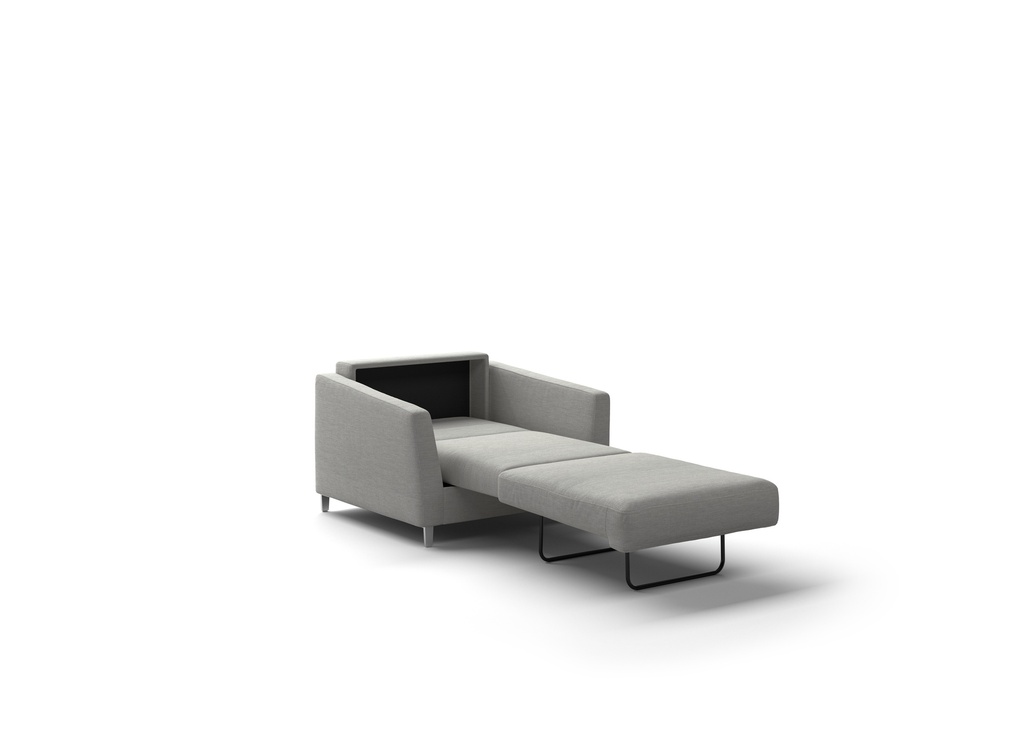 Monika Cot Size Chair Sleeper - Oliver 173 - 217/6 Chrome