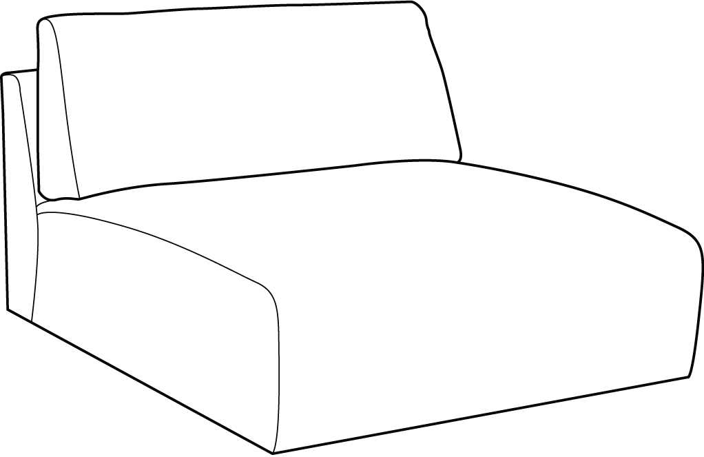 Nexus Armless Chaise